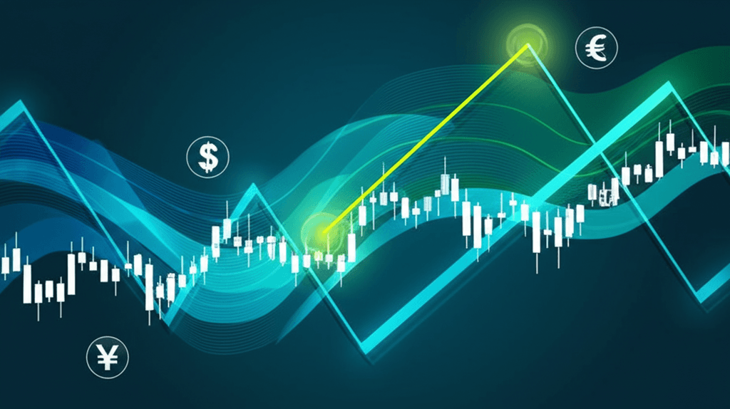 Professional trader analyzing forex signal alerts on multiple currency charts